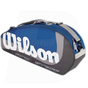 Wilson Pro Staff Racquet Bag Blue - holds 6 racquets